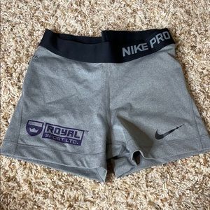 Nike pro size small shorts.